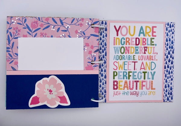 Premade Girl Scrapbook Photo Album