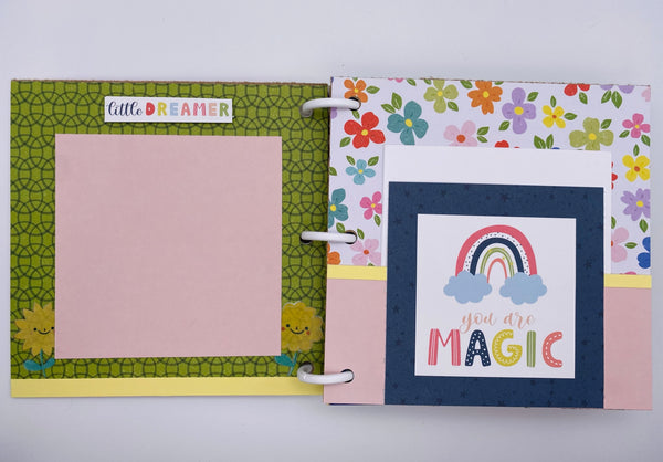 Premade Girl Scrapbook Photo Album