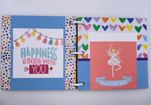 Premade Girl Scrapbook Photo Album