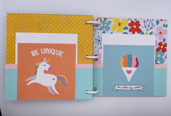 Premade Girl Scrapbook Photo Album
