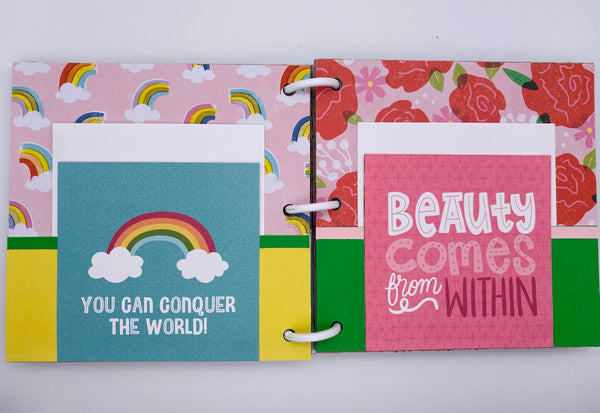 Premade Girl Scrapbook Photo Album
