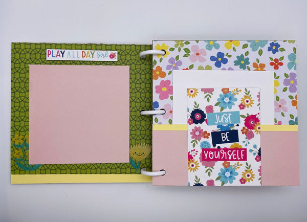 Premade Girl Scrapbook Photo Album