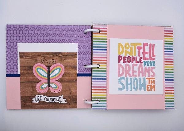 Premade Girl Scrapbook Photo Album
