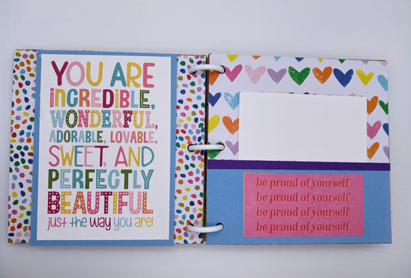 Premade Girl Scrapbook Photo Album
