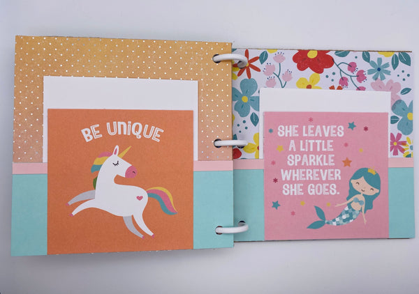 Premade Girl Scrapbook Photo Album