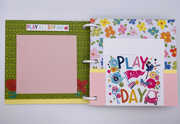 Premade Girl Scrapbook Photo Album