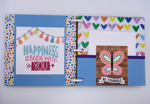 Premade Girl Scrapbook Photo Album