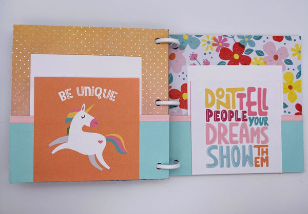Premade Girl Scrapbook Photo Album