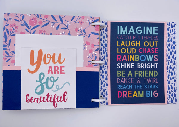 Premade Girl Scrapbook Photo Album