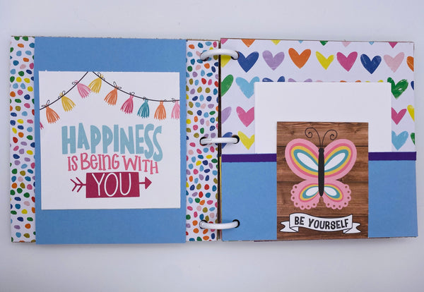 Premade Girl Scrapbook Photo Album