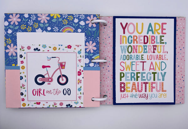 Premade Girl Scrapbook Photo Album
