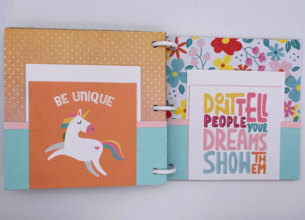 Premade Girl Scrapbook Photo Album
