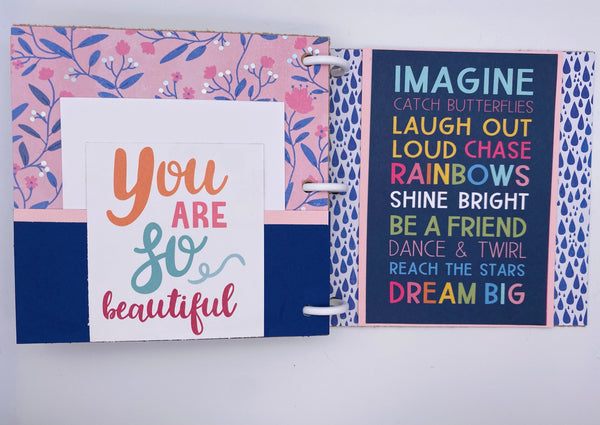 Premade Girl Scrapbook Photo Album