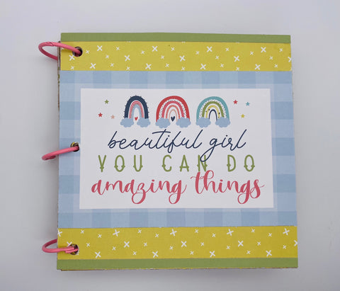 Premade Girl Scrapbook Photo Album