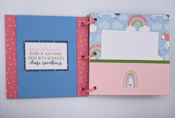 Premade Girl Scrapbook Photo Album