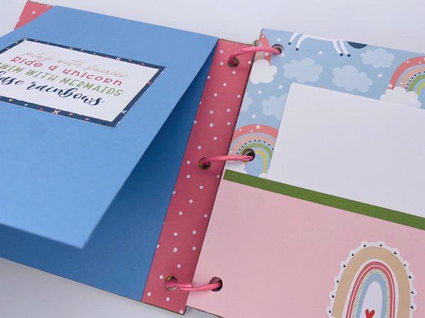 Premade Girl Scrapbook Photo Album