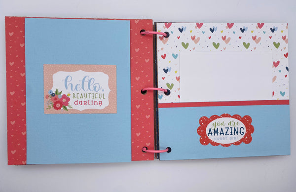 Premade Girl Scrapbook Photo Album