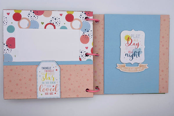 Premade Girl Scrapbook Photo Album