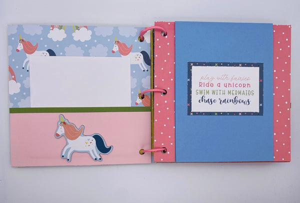 Premade Girl Scrapbook Photo Album
