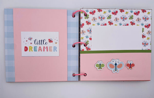 Premade Girl Scrapbook Photo Album