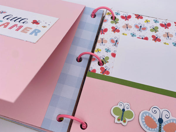 Premade Girl Scrapbook Photo Album