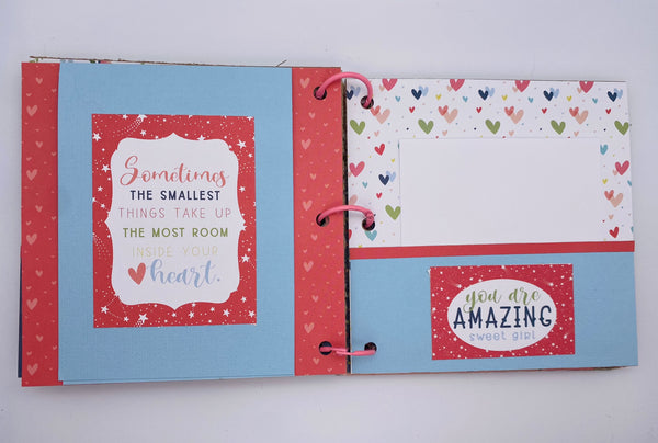 Premade Girl Scrapbook Photo Album