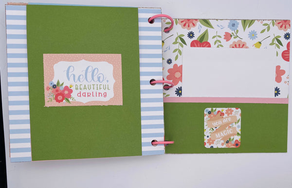 Premade Girl Scrapbook Photo Album
