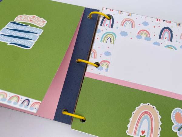 Premade Girl Scrapbook Photo Album