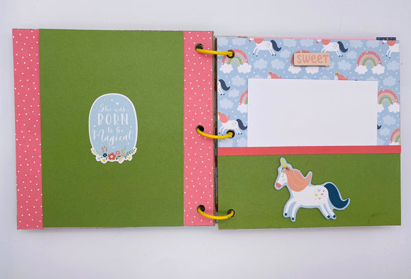 Premade Girl Scrapbook Photo Album