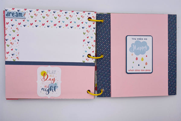 Premade Girl Scrapbook Photo Album