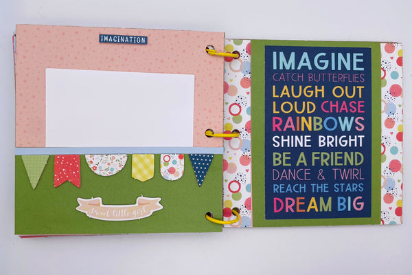 Premade Girl Scrapbook Photo Album