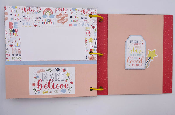 Premade Girl Scrapbook Photo Album