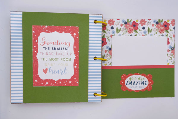 Premade Girl Scrapbook Photo Album