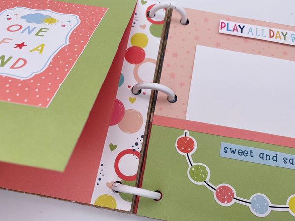 Premade Girl Scrapbook Photo Album