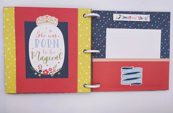 Premade Girl Scrapbook Photo Album
