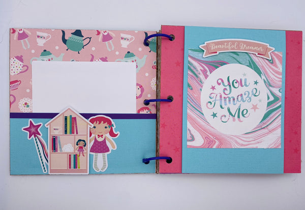 Premade Girl Scrapbook Photo Album