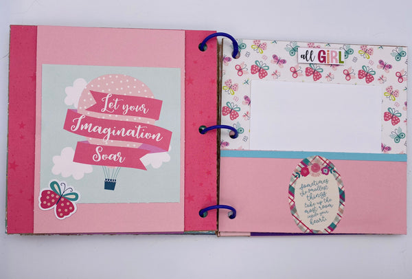 Premade Girl Scrapbook Photo Album