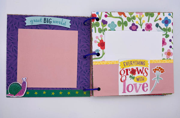 Premade Girl Scrapbook Photo Album