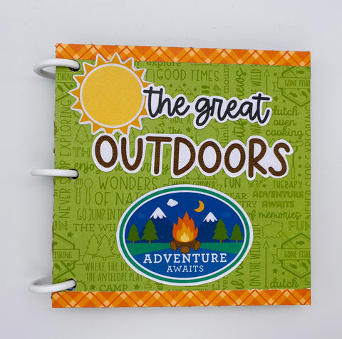 Premade Outdoor Camping Scrapbook Photo Album