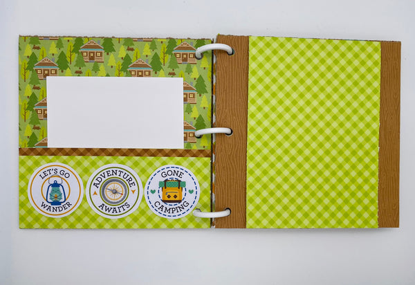 Premade Outdoor Camping Scrapbook Photo Album