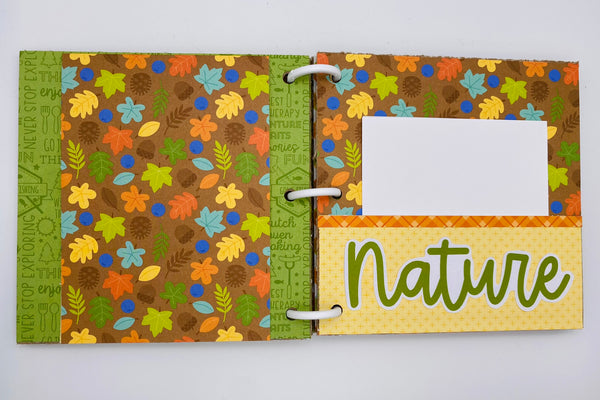 Premade Outdoor Camping Scrapbook Photo Album