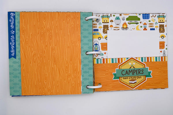 Premade Outdoor Camping Scrapbook Photo Album