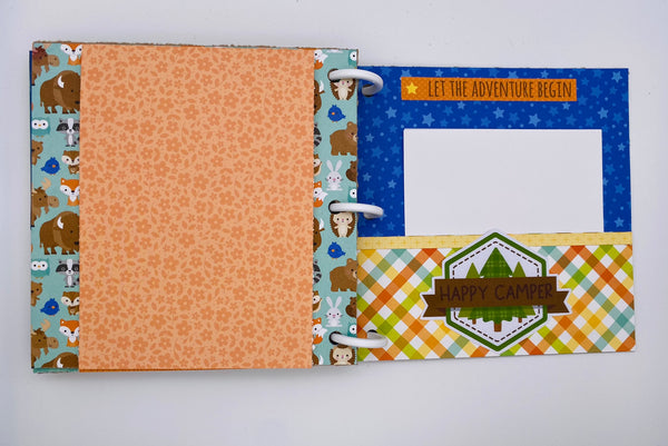Premade Outdoor Camping Scrapbook Photo Album