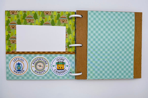 Premade Outdoor Camping Scrapbook Photo Album