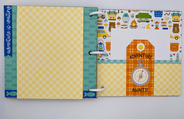 Premade Outdoor Camping Scrapbook Photo Album